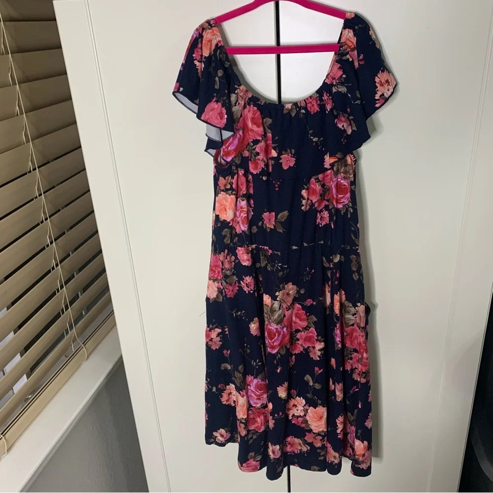 Girl’s Justice Floral Ruffled Sun Dress